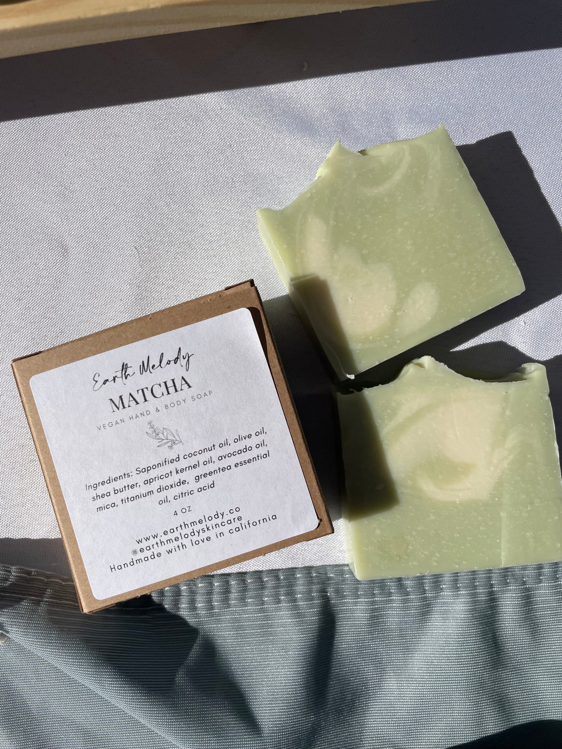 green tea hand and body soap, vegan soap