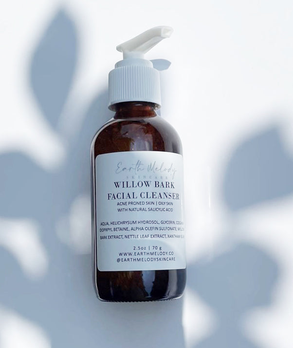Willow Bark Facial Cleanser with Natural Salicylic acid