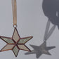 christmas ornament, suncatcher, holiday gifts, stained glass art, Star ornament, 